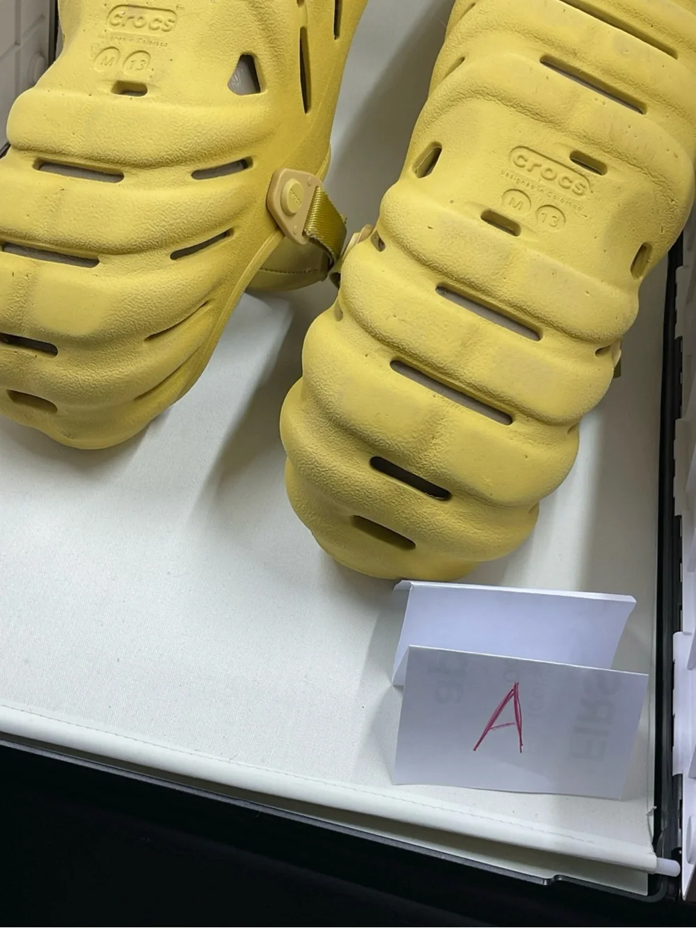 CROCS Men's Bright Yellow Vented Clog with Adjustable Strap
